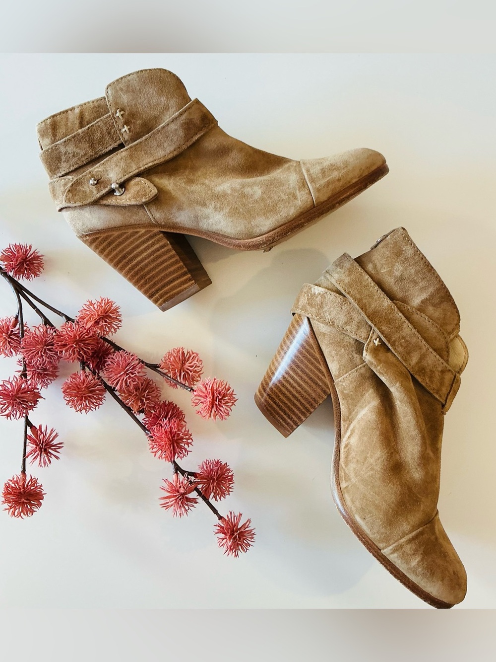 Rag & Bone Harrow Suede Booties Sz 35